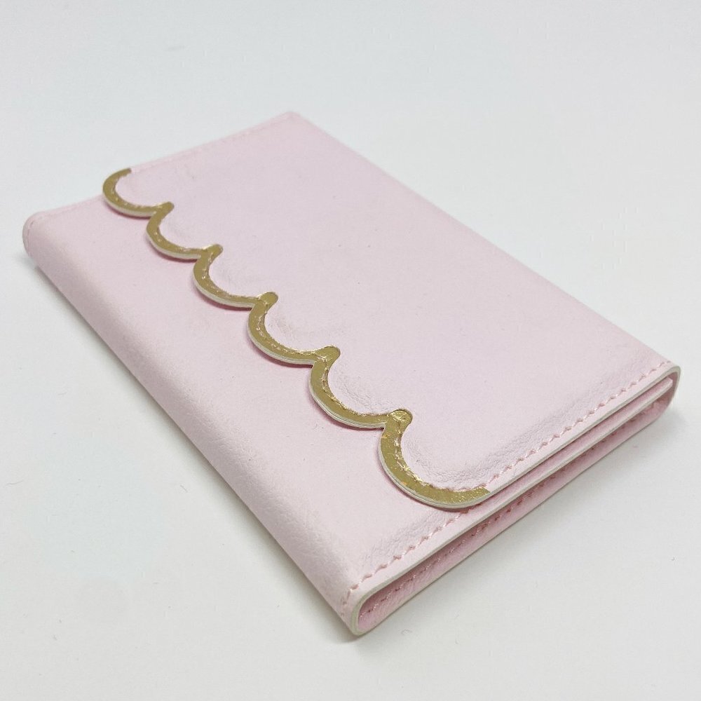 ECCOLO | Light Pink Scalloped Memo Pad Gold Detail